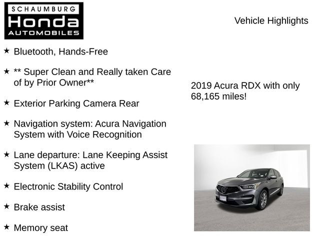 2019 Acura RDX Technology Package SH-AWD