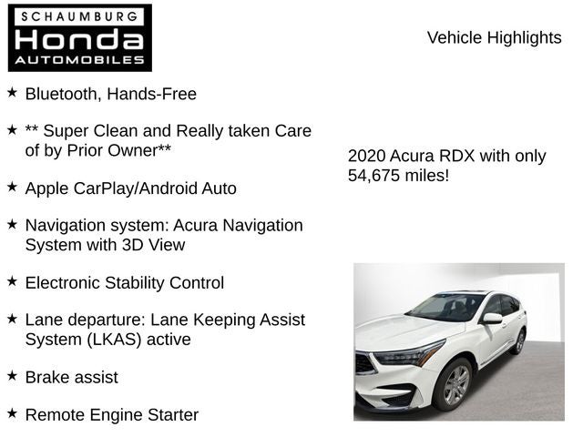 2020 Acura RDX Advance Package SH-AWD