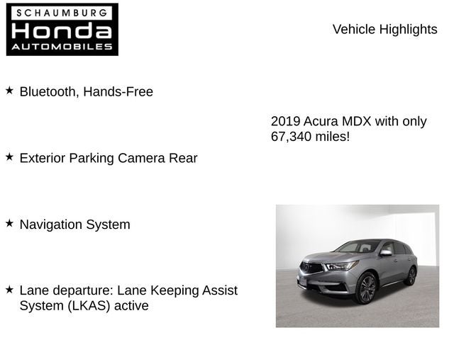 2019 Acura MDX 3.5L Technology Package SH-AWD