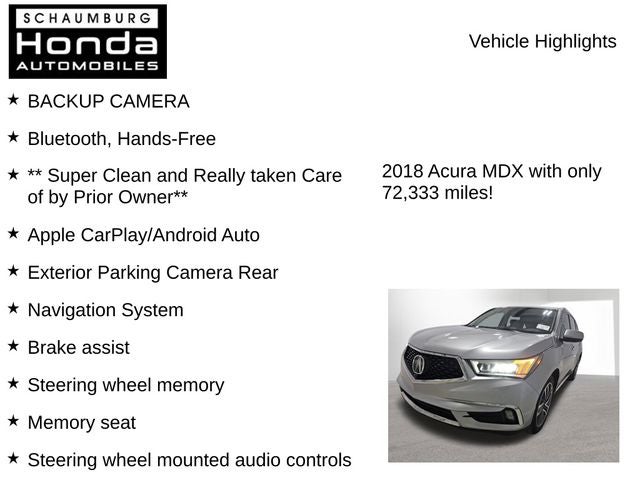 2018 Acura MDX 3.5L SH-AWD w/Advance Package