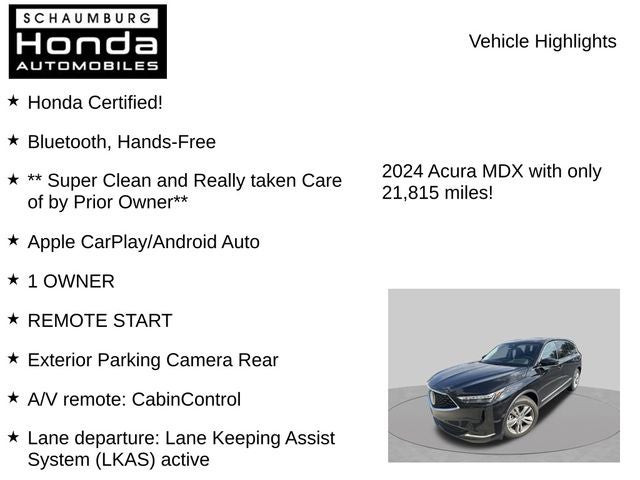2024 Acura MDX 3.5L SH-AWD