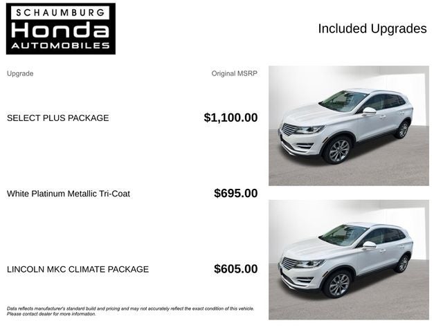 2018 Lincoln MKC Select