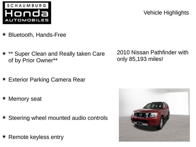 2010 Nissan Pathfinder LE