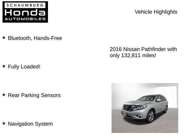 2016 Nissan Pathfinder Platinum