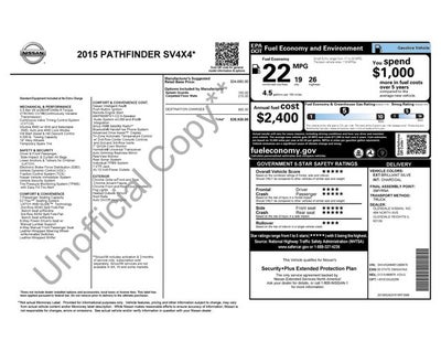 2015 Nissan Pathfinder SV