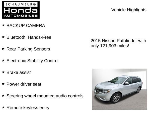 2015 Nissan Pathfinder SV