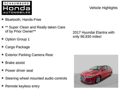 2017 Hyundai Elantra Value Edition