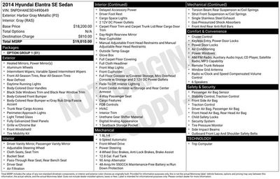2014 Hyundai Elantra SE