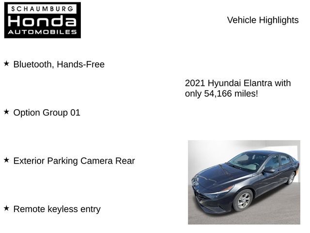 2021 Hyundai Elantra SE