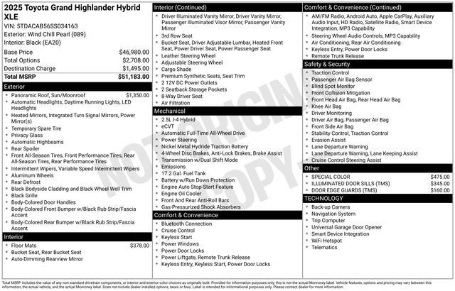 2025 Toyota Grand Highlander Hybrid XLE