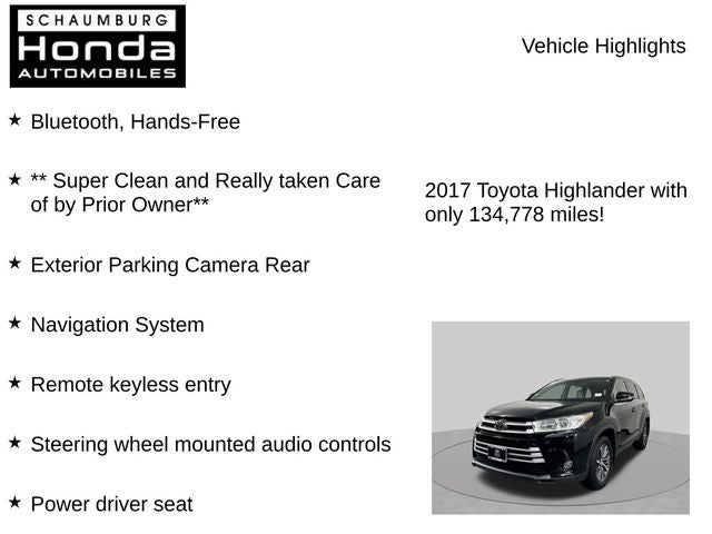 2017 Toyota Highlander XLE