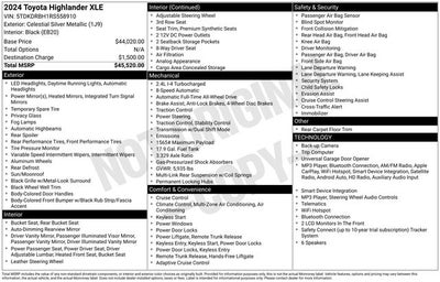2024 Toyota Highlander XLE