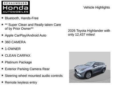 2026 Toyota Highlander Platinum