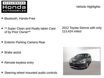 2012 Toyota Sienna XLE 8 Passenger