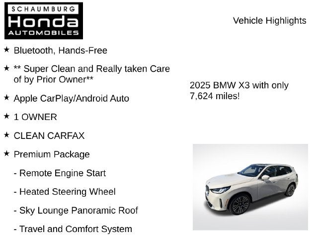 2025 BMW X3 30 xDrive