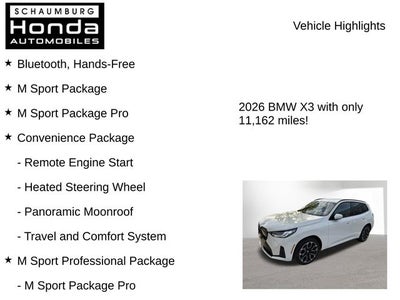 2026 BMW X3 30 xDrive