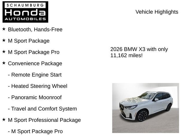 2026 BMW X3 30 xDrive