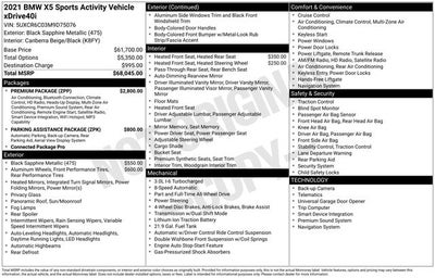 2021 BMW X5 xDrive40i