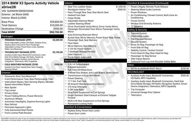 2014 BMW X3 xDrive28i