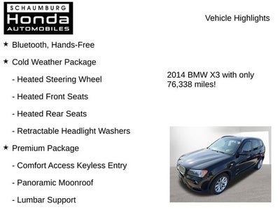 2014 BMW X3 xDrive28i