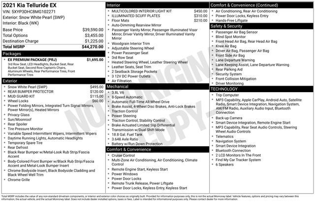 2021 Kia Telluride EX