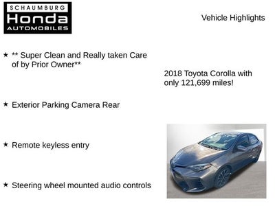 2018 Toyota Corolla XSE