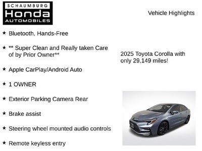 2025 Toyota Corolla SE