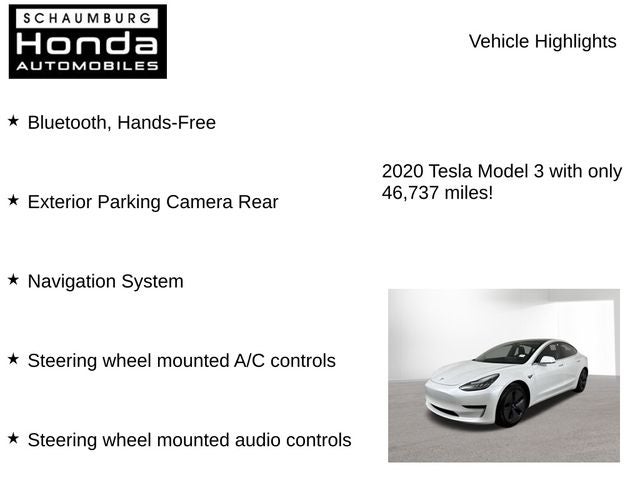 2020 Tesla Model 3 Standard Range Plus