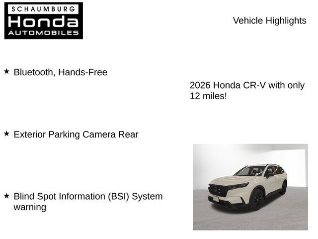 2026 Honda CR-V Hybrid Sport