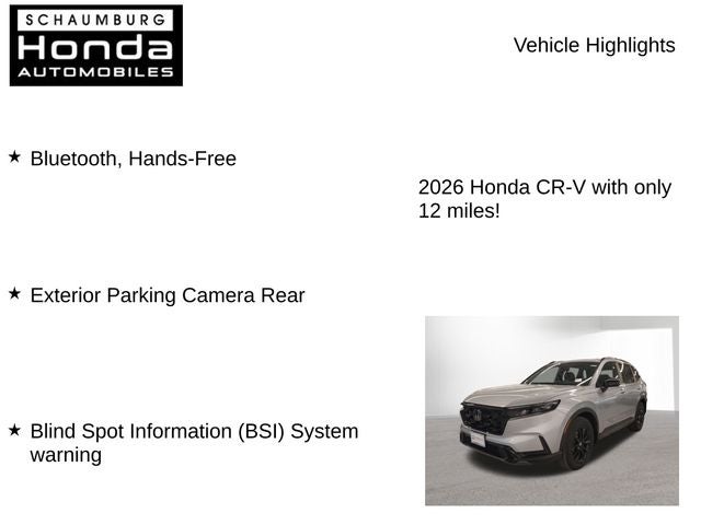2026 Honda CR-V Hybrid Sport