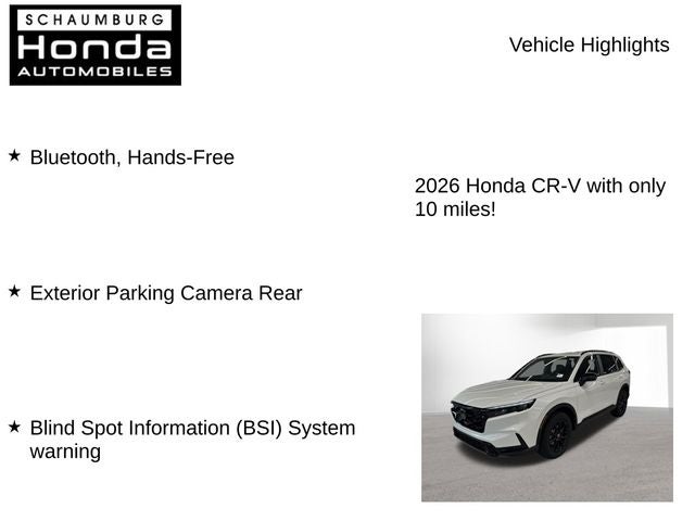 2026 Honda CR-V Hybrid Sport