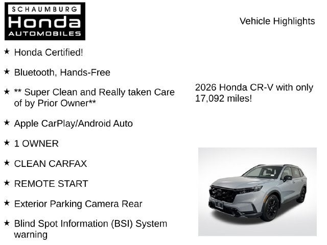2026 Honda CR-V Hybrid Sport