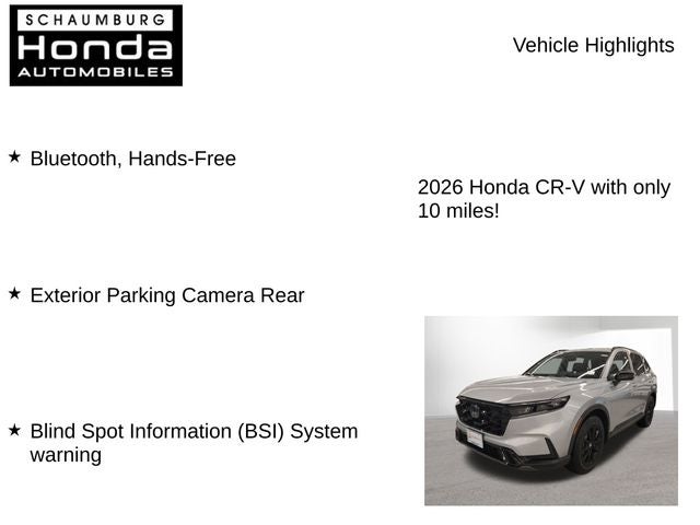 2026 Honda CR-V Hybrid Sport