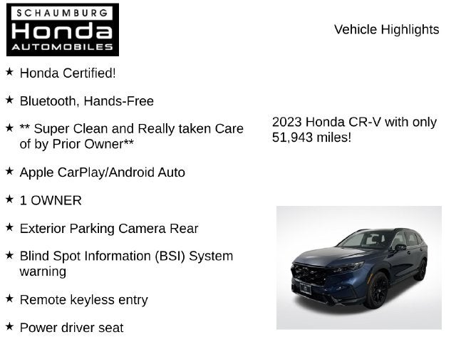 2023 Honda CR-V Hybrid Sport