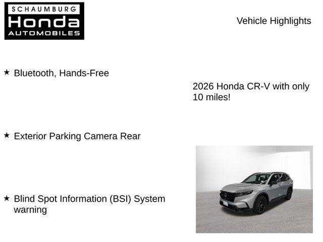 2026 Honda CR-V Hybrid Sport