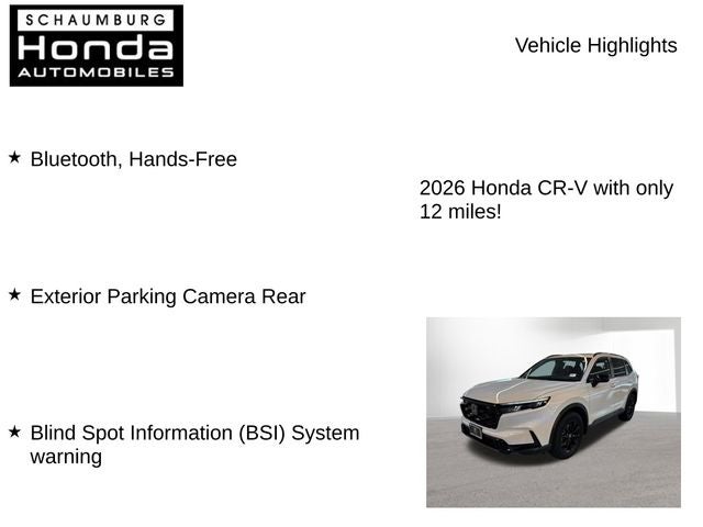 2026 Honda CR-V Hybrid Sport-L