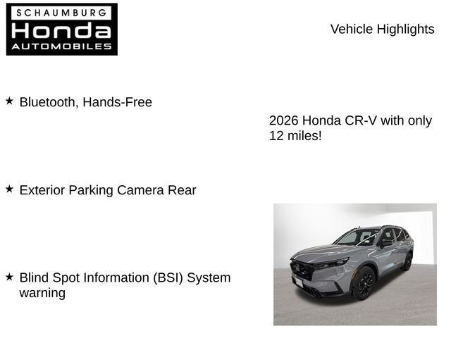 2026 Honda CR-V Hybrid Sport-L