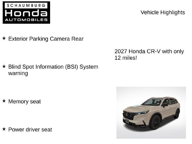 2027 Honda CR-V Hybrid Sport-L