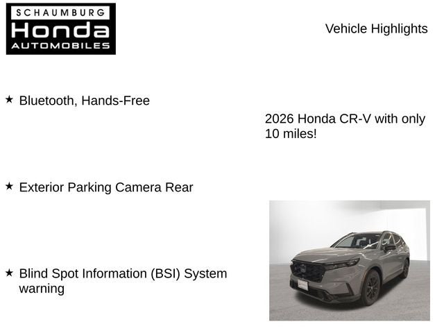 2026 Honda CR-V Hybrid Sport-L