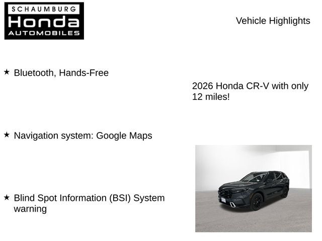 2026 Honda CR-V Hybrid Sport Touring