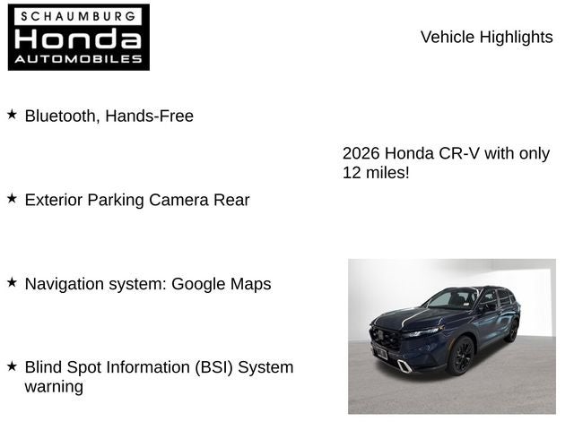 2026 Honda CR-V Hybrid Sport Touring