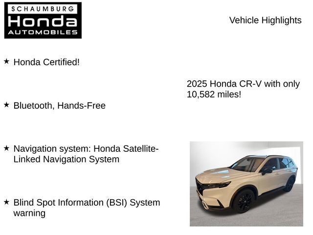2025 Honda CR-V Hybrid Sport Touring