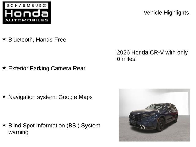 2026 Honda CR-V Hybrid Sport Touring