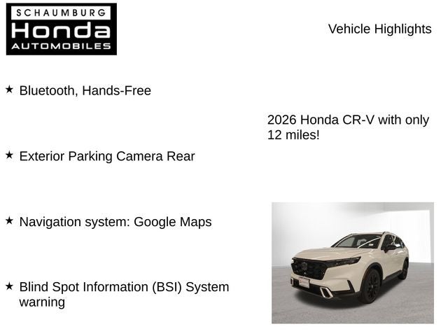 2026 Honda CR-V Hybrid Sport Touring