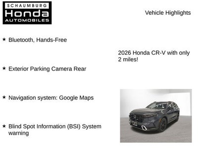2026 Honda CR-V Hybrid Sport Touring