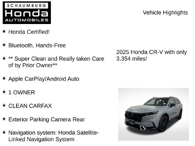 2025 Honda CR-V Hybrid Sport Touring