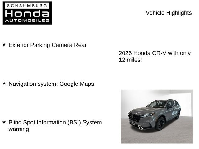 2026 Honda CR-V Hybrid Sport Touring