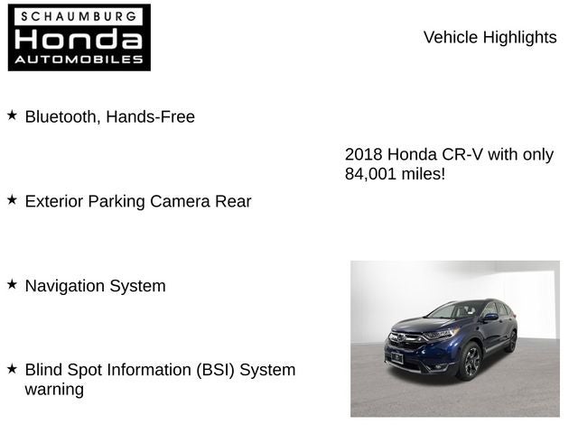 2018 Honda CR-V Touring