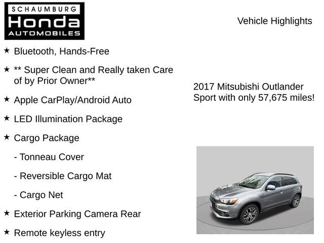 2017 Mitsubishi Outlander Sport SEL