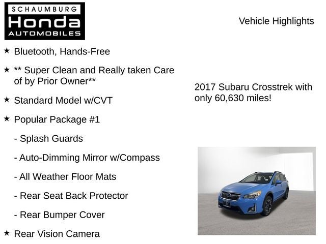 2017 Subaru Crosstrek 2.0i Premium